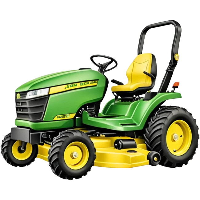 pencil drawing of a john. deer mower emoji