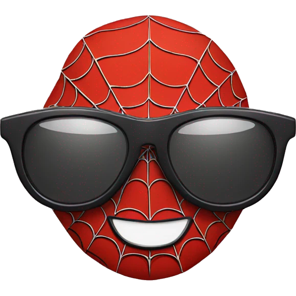 Spider man Whit sunglasses emoji