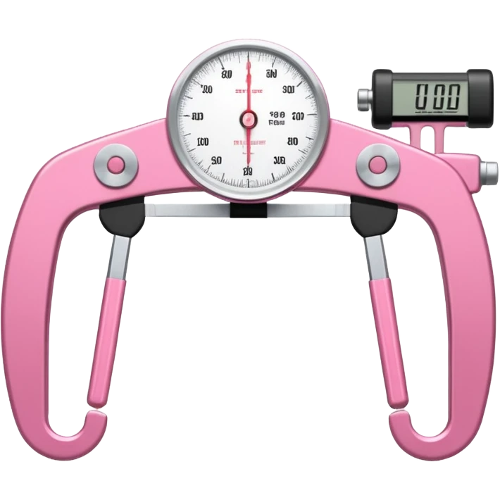Skinfold caliper (plicometer)
Professional scale
Anthropometric tape
everything in pink  emoji