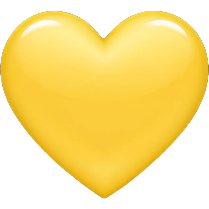 Very light yellow heart emoji