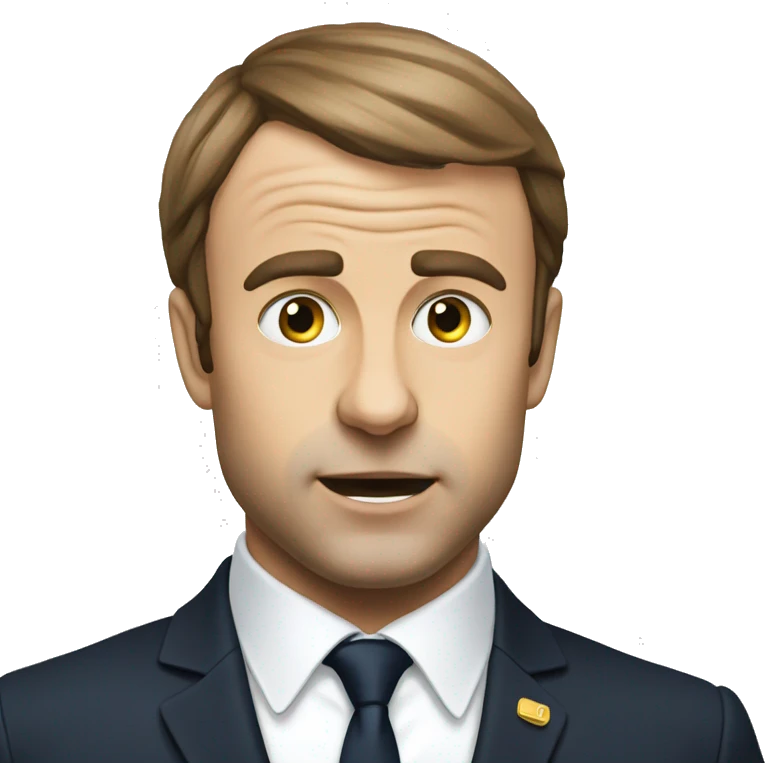 Macron qui mange emoji