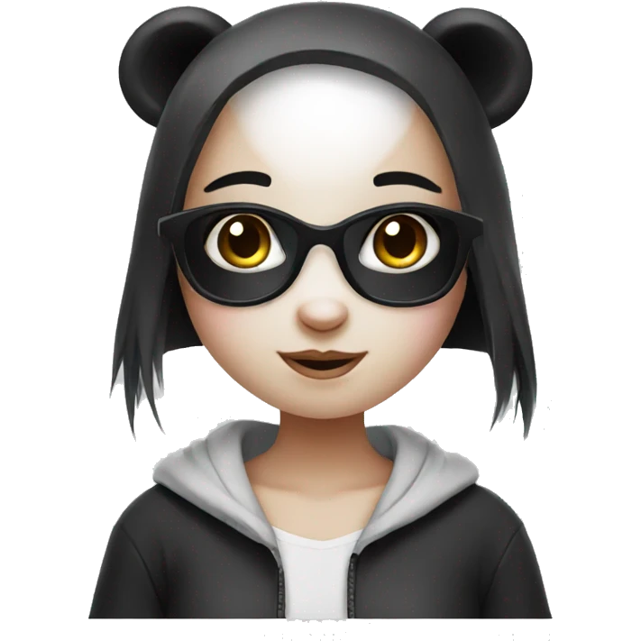 Cute panda girl emoji