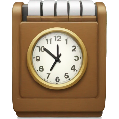 flip clock emoji
