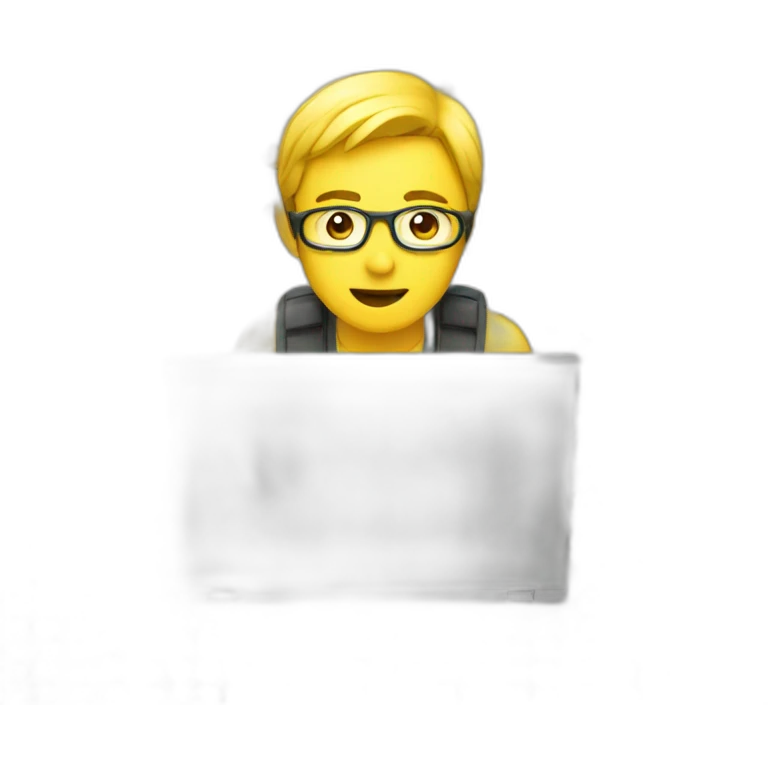 Searching in laptop  emoji