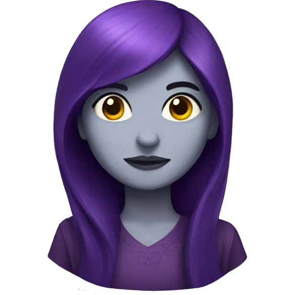 Una luna morada  emoji