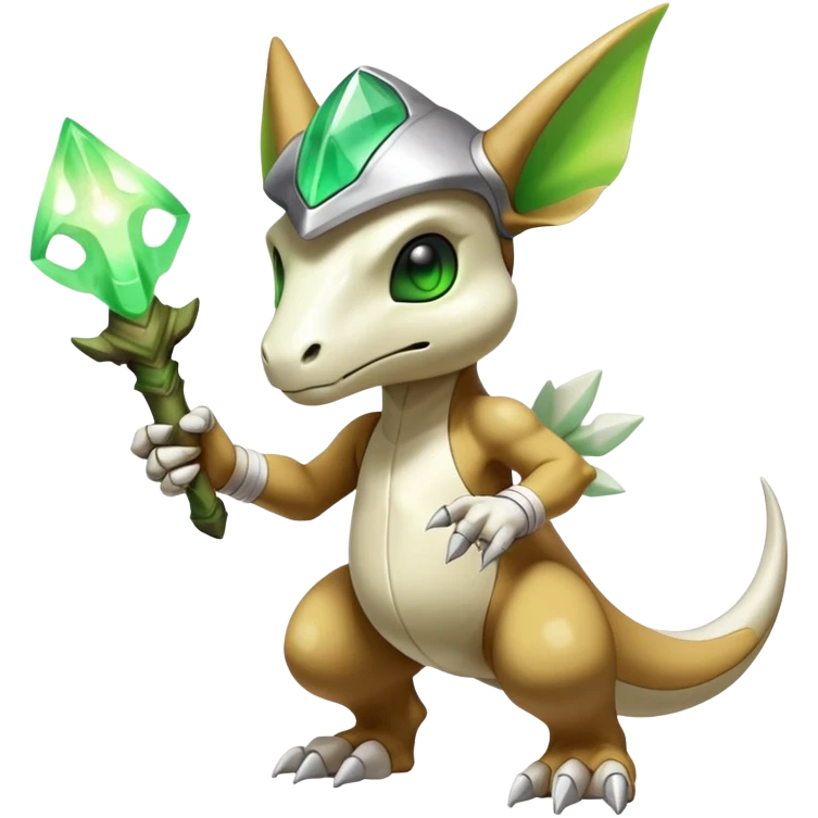 Shiny Exotic Excessive Mysterious Cubone-Pokémon-Fakémon-hybrid-creature (full body) emoji