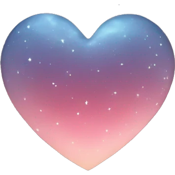 Heart in nightsky emoji