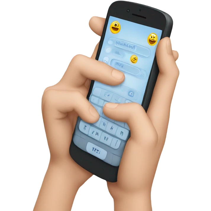 Cold fingers texting emoji