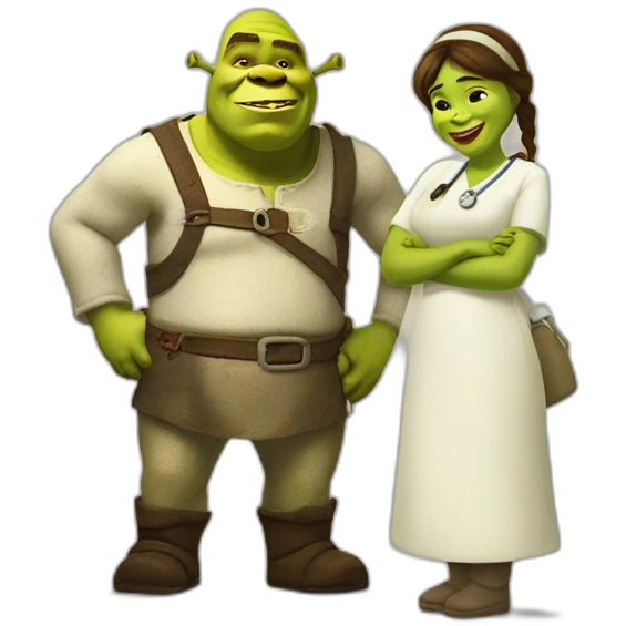 shrek and nurs emoji