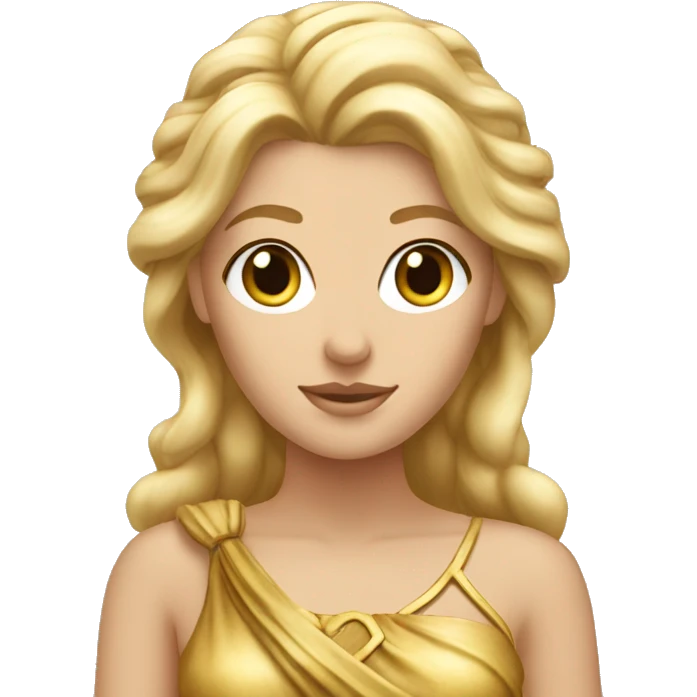 Greek goddess blonde emoji