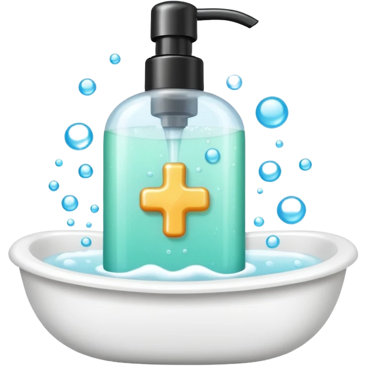 Soap and shampoo emoji