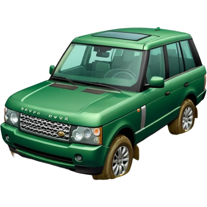 A range rover in a river emoji
