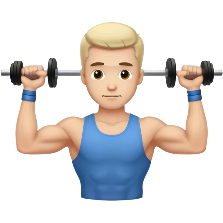 man weighted wrist curl emoji