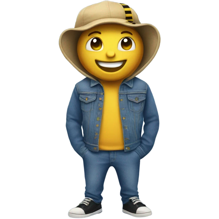 Bumblebee with jeans on emoji