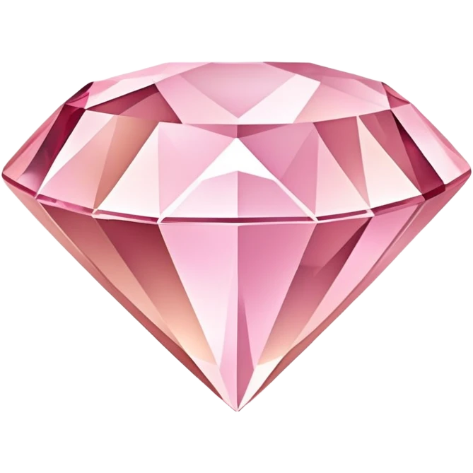 rose gold diamond gemstone with pink hues emoji