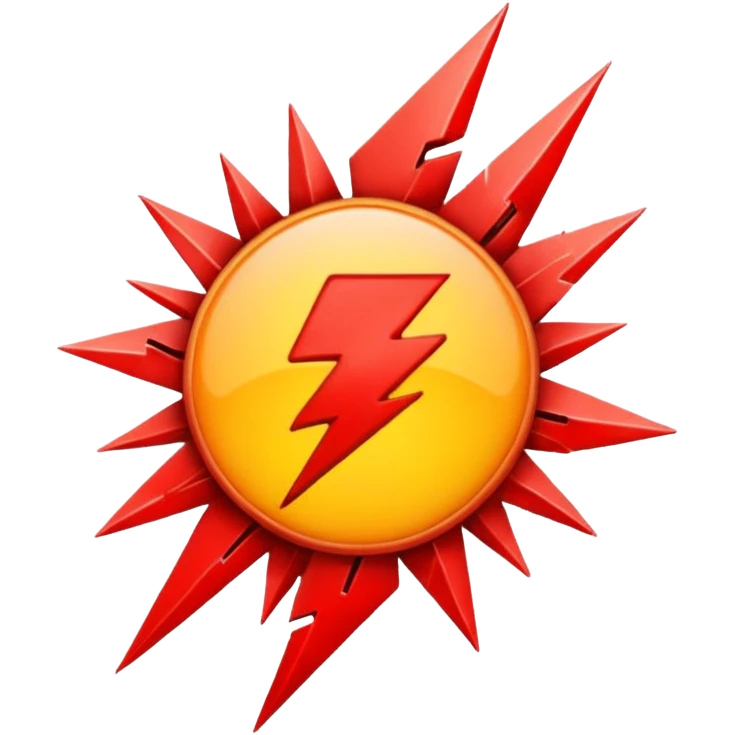 THUNDER red emoji