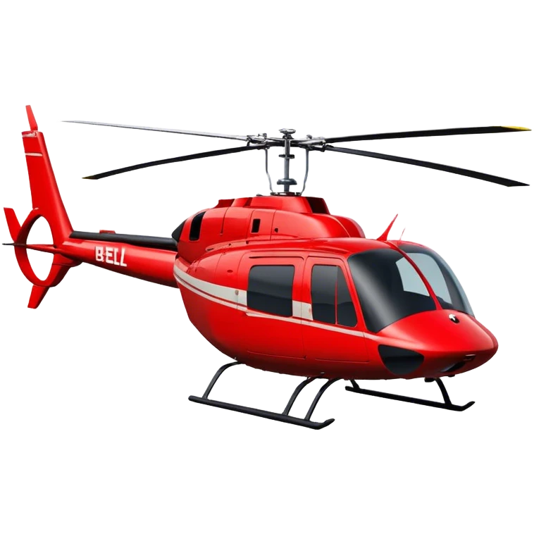 Bell 206 - Bell Helicopter (Model Year: 2021) (Iconic colour: Red) emoji