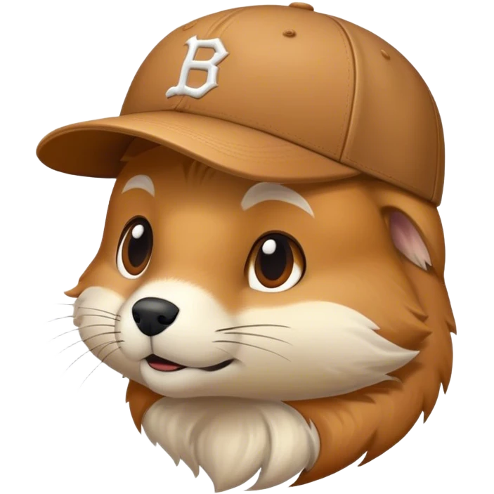 Bicho preguiça com boné para trás  emoji