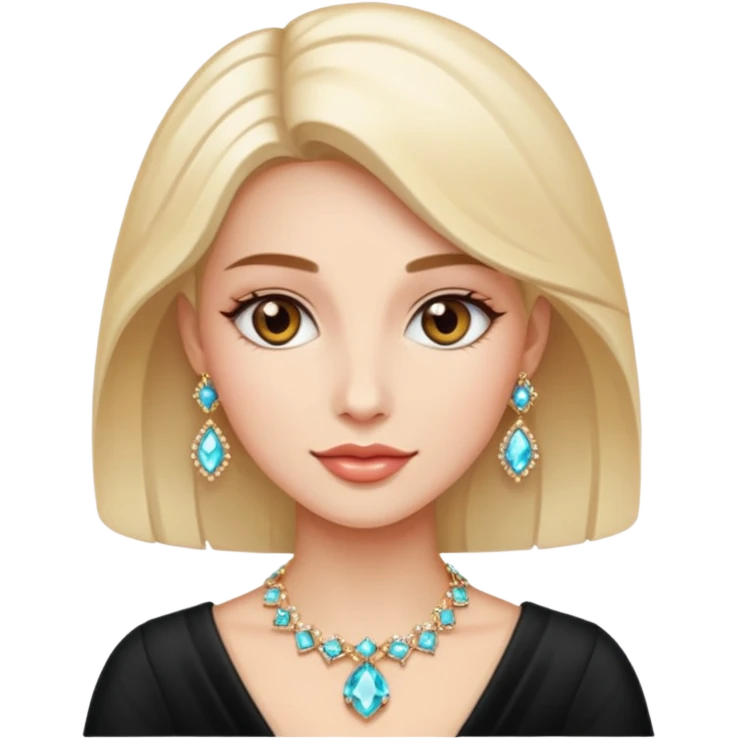 gem lover woman with gem accessories emoji