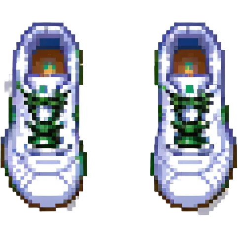 soccer cleats pixel art emoji