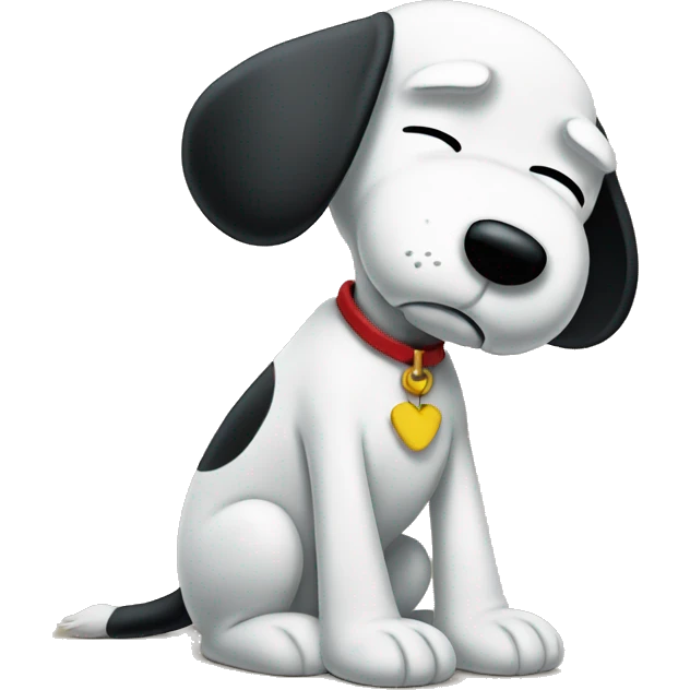 snoopy sad emoji
