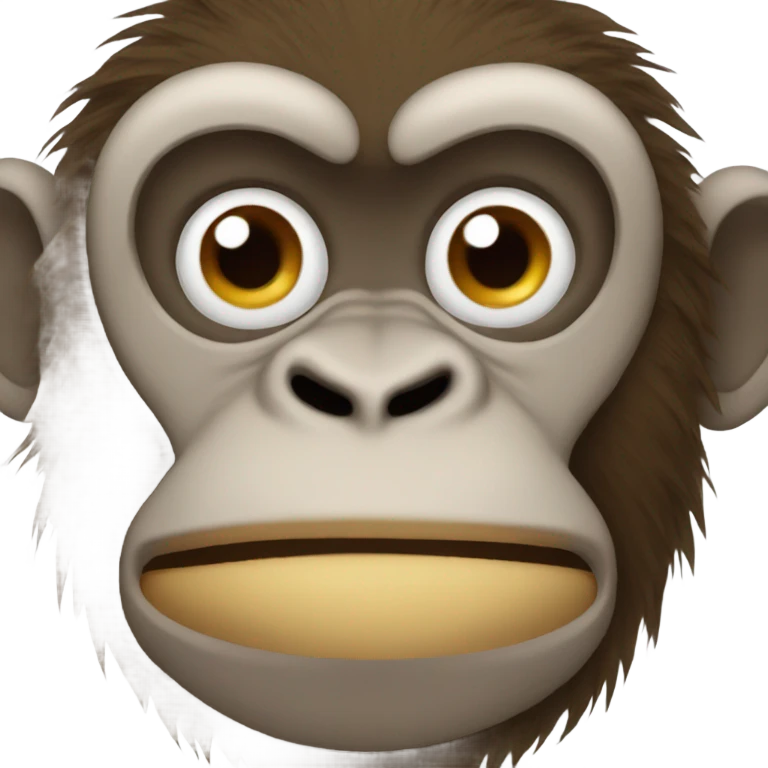 Ugly monkey emoji
