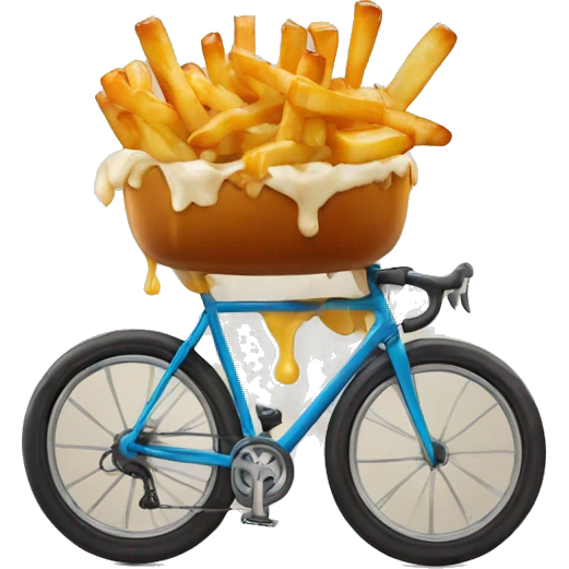 Poutine a velo  emoji