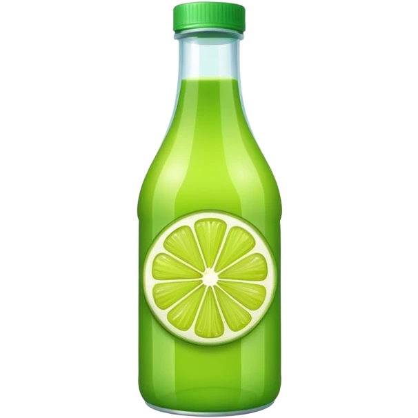 Lime juice bottle emoji