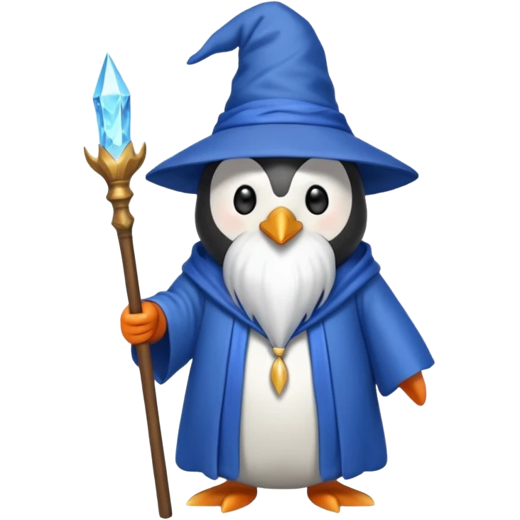 Penguin Wizard emoji