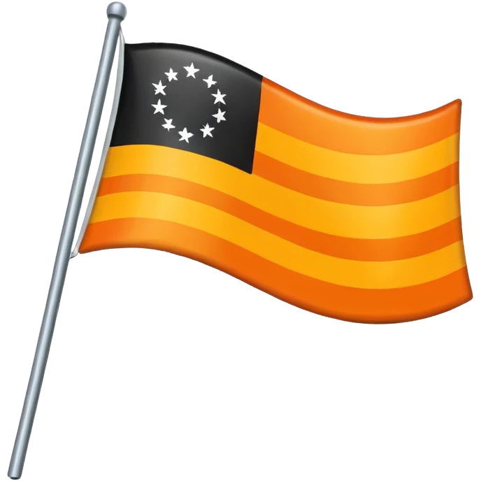 I want a flag emoji 🚩🚩 like this but flag should be orange emoji