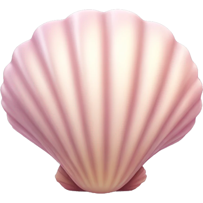 pastel pink shell realistic emoji