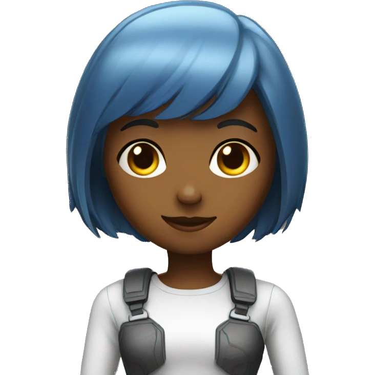 Chat bot girl emoji