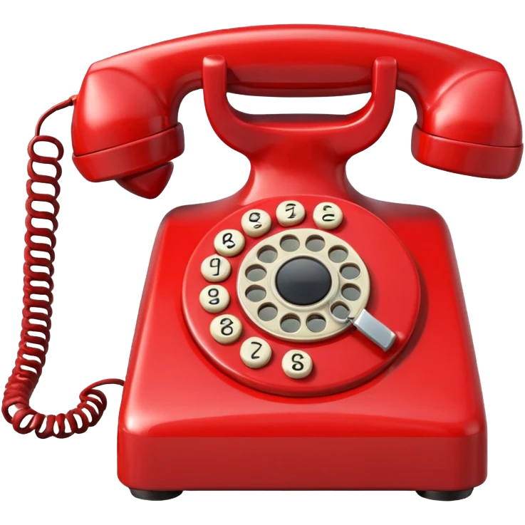 red telephone emoji