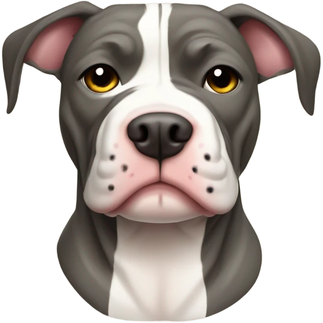 Striped pit bull emoji