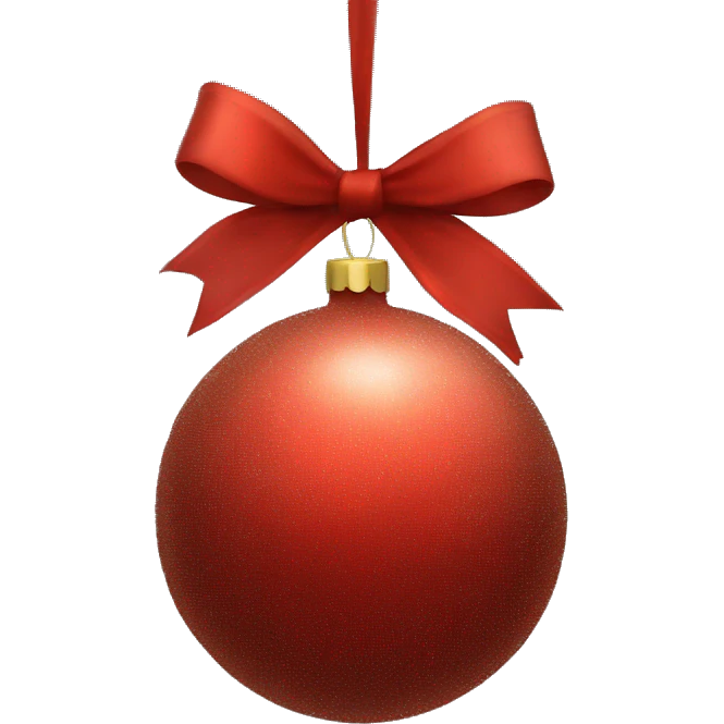 Red christmas ball emoji