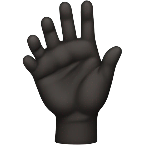 Black jack hand emoji