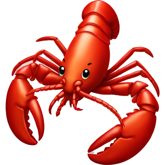 Lobster with hearth emoji emoji