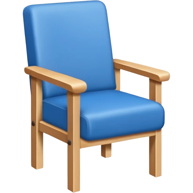Blue chair emoji