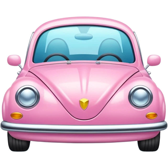 Cute colorful shiny pastel car  emoji