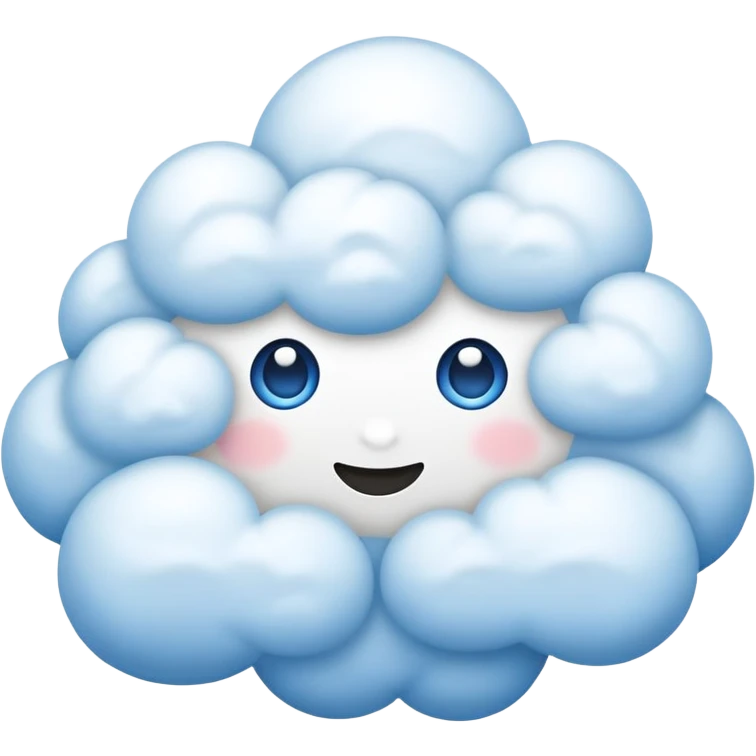 sky blue cloud emoji