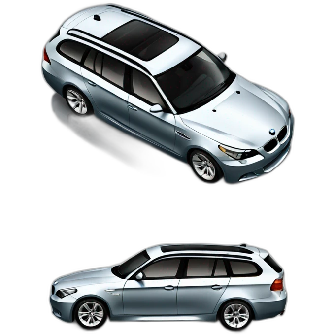 Grauer 5er bmw e60 kombi emoji