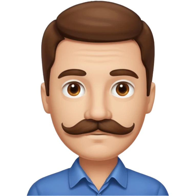 mustache man emoji