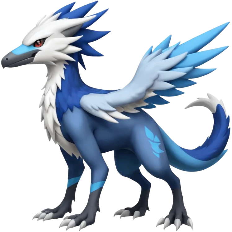 Nargacuga-Sergal-Silvally-Latios-fusion, full body  emoji