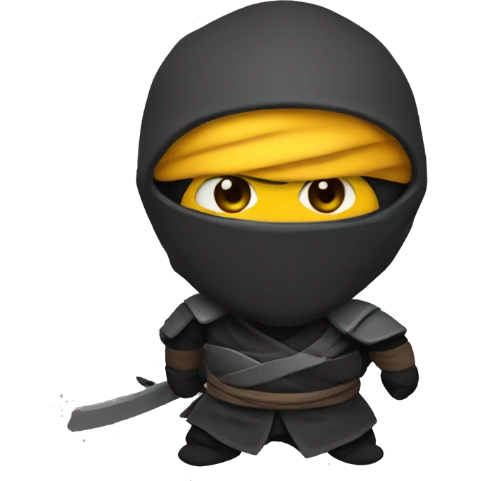Ninja con una corona emoji