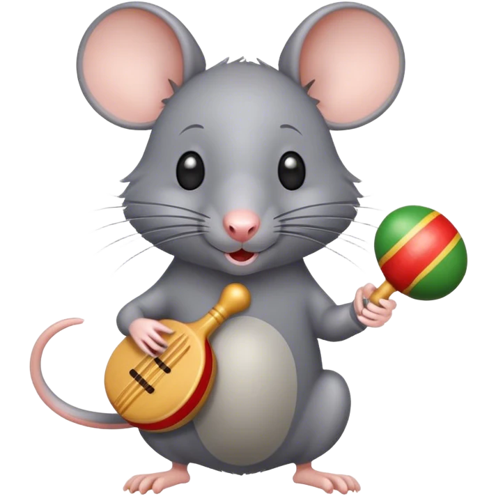 rat playing the maracas deviously emoji
