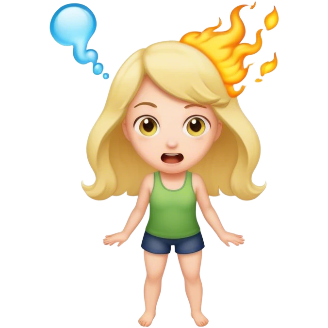 girl farting emoji