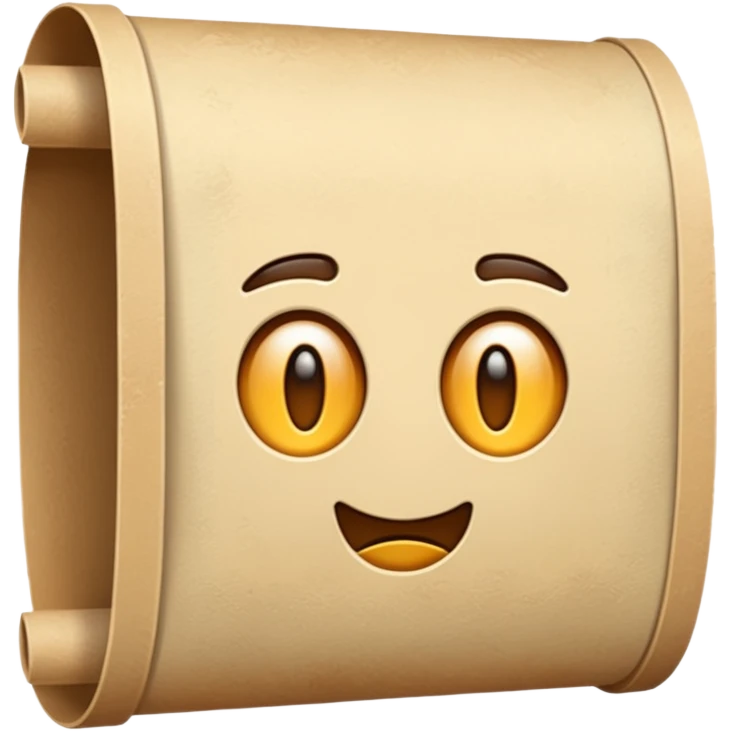 a poster, rolled up, like a old map emoji