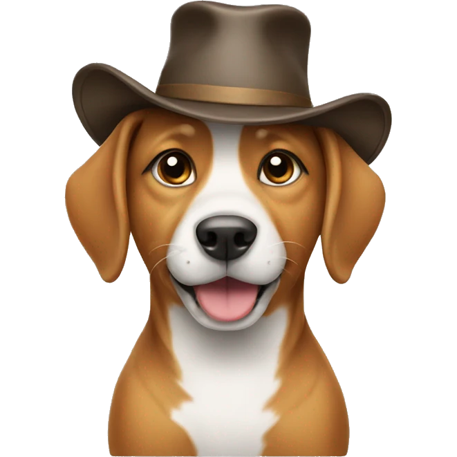 Dog with hat  emoji