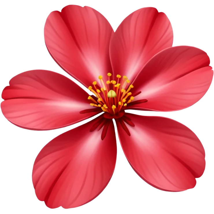 red sakura flower emoji