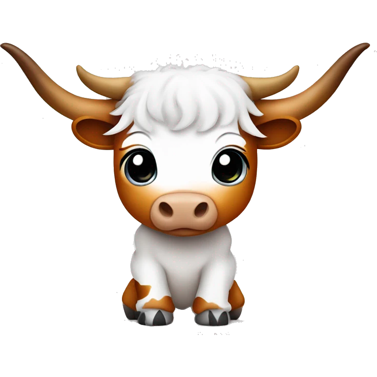 cute baby texas longhorn bevo wearing diaper emoji